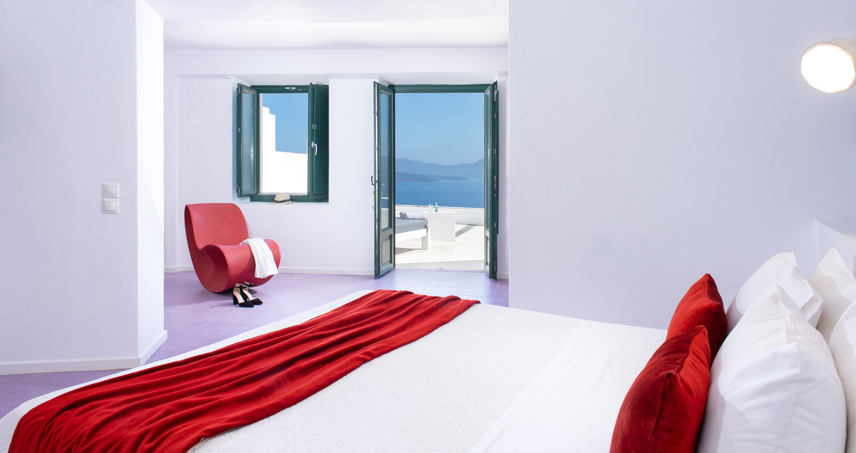 Avant Gard, Σουίτα με διπλό κρεβάτι και θέα στη θάλασσα